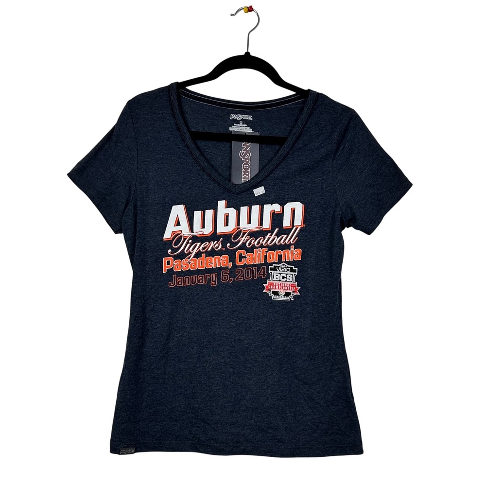 JanSport Auburn Tigers‎ Football TShirt Womens XLarge Blue Short Sleeve Graphic